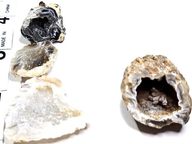 38.44 grams - 4 Oco Brazilian Geodes