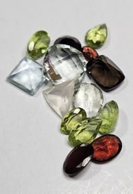 14.95 tcw. Natural Faceted Gemstone lot