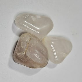 44 gram Natural Rose Quartz Tumbled Stone Lot
