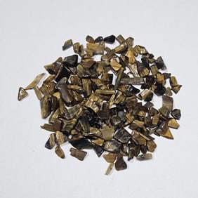 24.06 gram Natural Tiger Eye Tumbled Chip Lot