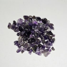 23.20 gram Natural Amethyst Tumbled Chip Lot