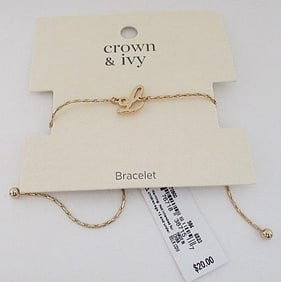 Crown & Ivy Gold Tone Bracelet - $20 Retail -