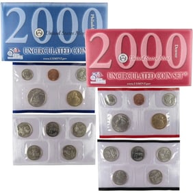 2000 US Mint Set - P & D Sets in OMP