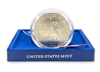 1986 Statue of  Liberty Silver Commemorative