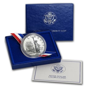 1986 Statue of  Liberty Commemorative Silver $1