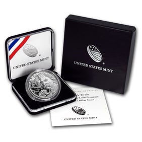2016 Mark Twain Proof Silver Dollar Commemorative