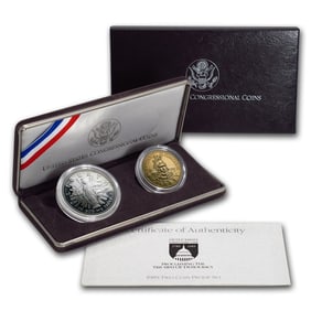 1989 Congressional 2 Coin Silver Proof Set