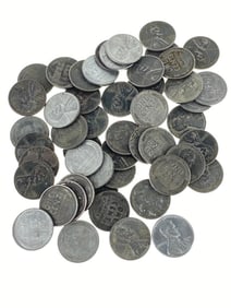 (50) WWII Steel Emergency Issue Wheat Cents