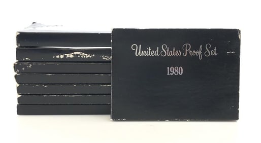 (8) 1980 US Mint Proof Sets