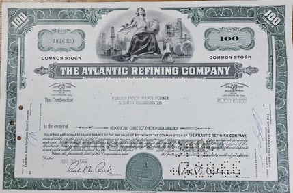 Atlantic Refining Co. Stock Certificate