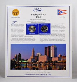 2002 Ohio State Quarter and Historical Stamp Set