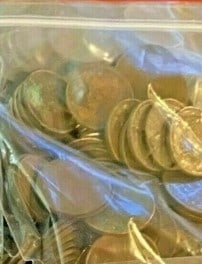 100 pcs. Lincoln Wheat Cents Unsearched