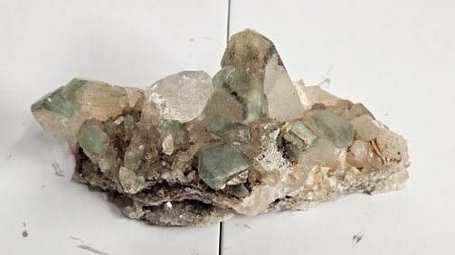 Fine Grade Green Chloride Tibetan Crystal Cluster