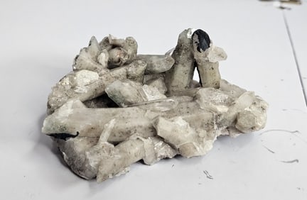 Fine Green Chloride Tibetan Crystal Cluster