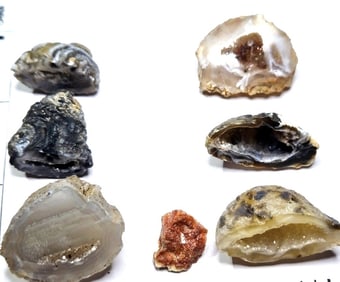 (7) Oco Brazilian Geodes - 42.47 grams