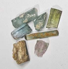 7.75 tcw. Gem Grade Multi Color Tourmaline Parcel