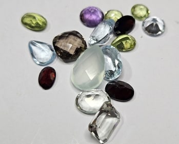 18.85 tcw. Natural Facteted Gemstone Parcel