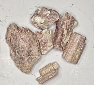 50.9 tcw. Natural Pink Tourmaline Rough Parcel