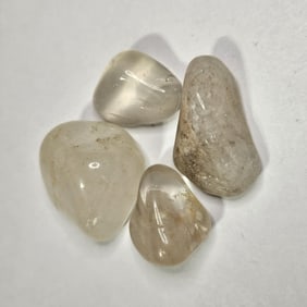 55.31 Natural Quartz Tumbled Stone Lot