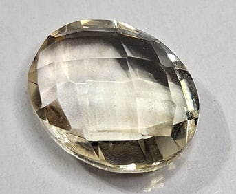 3.45 ct. Natural Citrine Gemstone Checkerboard