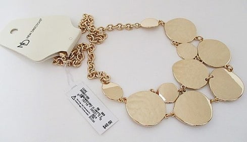 New Direction Fashion Necklace Gold Tone-$40 Retal
