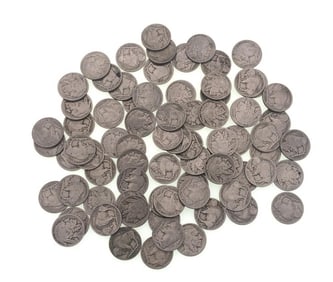 (90) Random date/Grade Buffalo Nickels