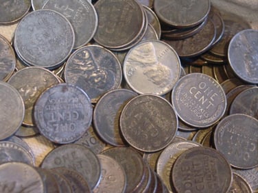 (100) Random Date/Grade Lincoln Steel Cents