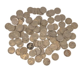 (50) Random Date and Grade Buffalo Nickels