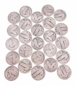 (25) Standing Liberty Quarters - Mixed Dates