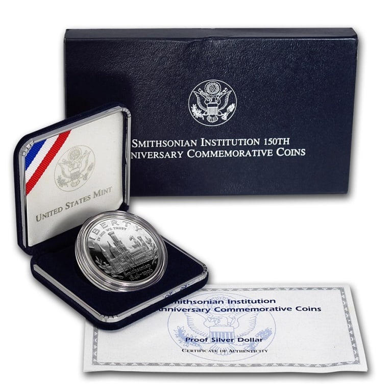 1996 Smithsonian 150th Proof Silver Dollar (1 of 1)