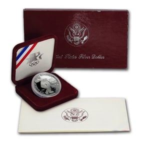 1983 US Olympics Commemorative Silver Dollar
