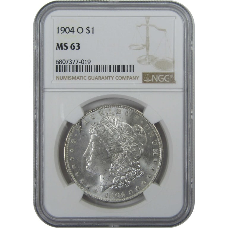 1904 O MS 63 NGC Morgan Silver Dollar