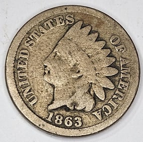1863 Indian Head Cent