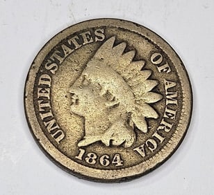 1864 Copper Nickel Indian Head Cent