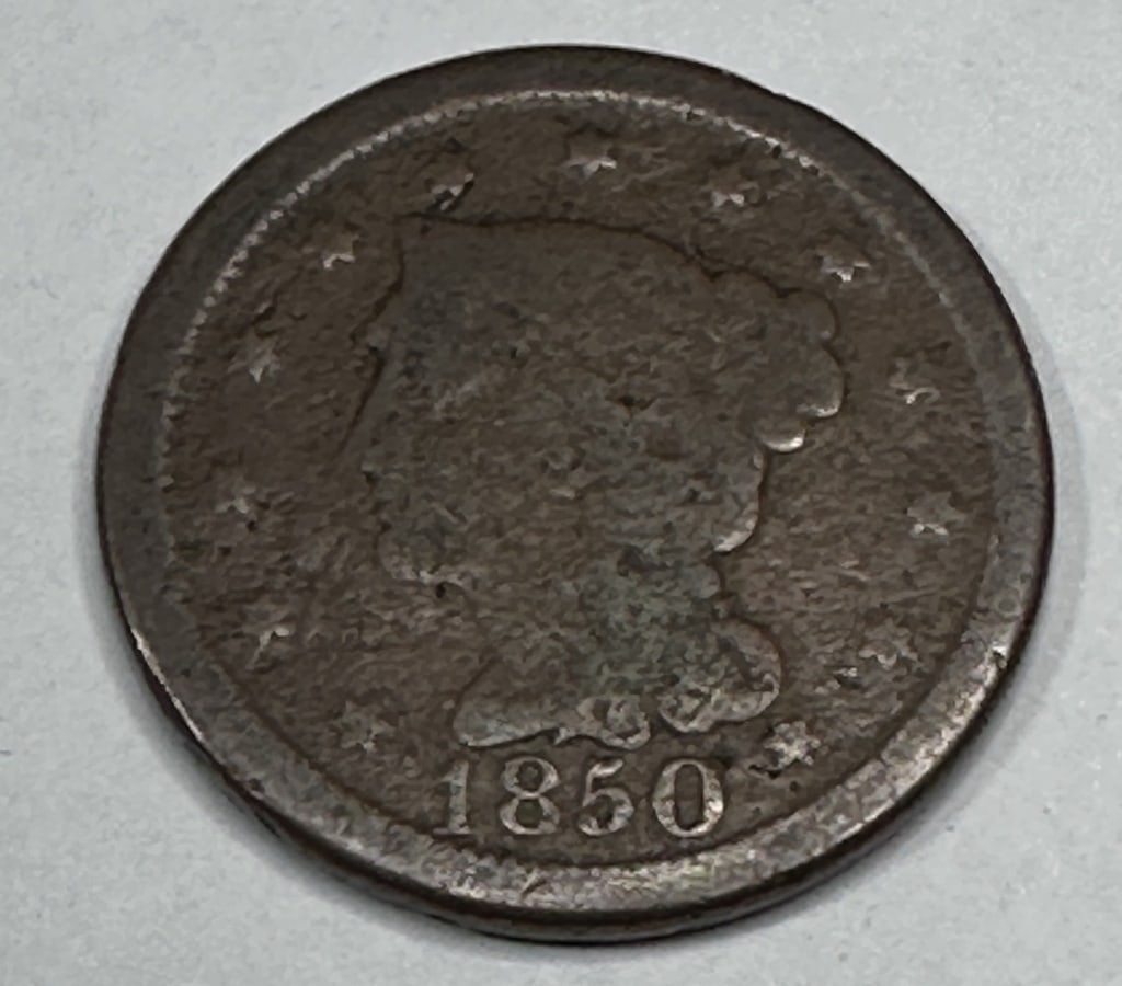 1850 AG-G Copper Large Cent (1 of 2)