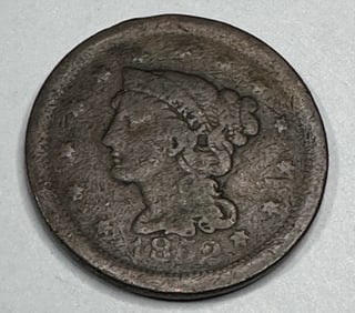 1852 Late Die State Large Cent -