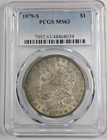 1879 s MS 63 PCGS Morgan Silver Dollar