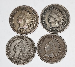 (4) Pre 1900 Indian Head CEnts