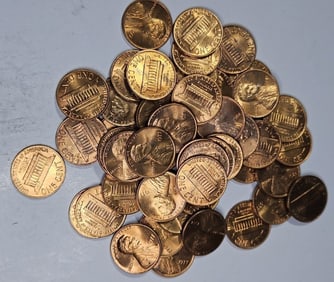 Mixed 77-81 GEM BU Lincoln Memorial Cent Roll