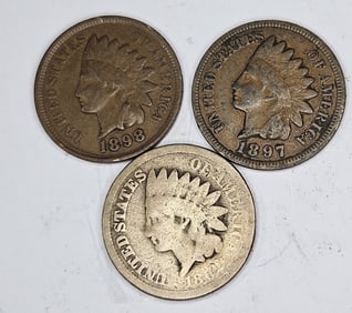 1862-1897 (Readable Liberty)-1898 Indian Head 1c