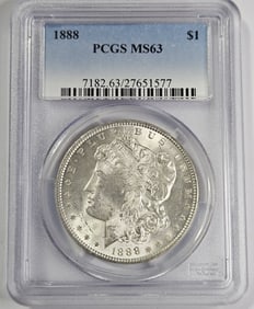 1888 P MS 63 PCGS Morgan Silver Dollar