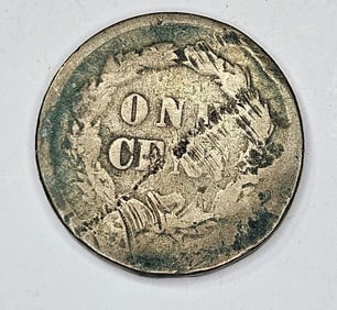 1859 Die Clash Reverse Indian Head Cent