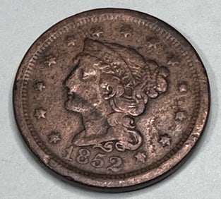 1852 VG Grade Large Copper Cent
