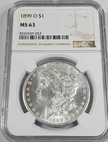 1899 o MS 63 NGC Morgan Dollar