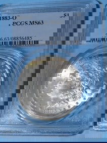 1883 o MS 63 PCGS Morgan Silver Dollar