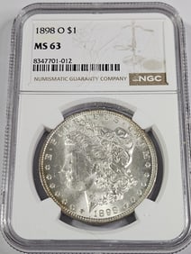 1898 O MS 63 NGC Morgan Dollar