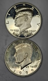 1999s=1992s-Gem Proof -90% Silver Halves
