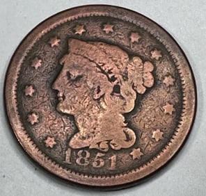 1851 Copper Large Cent