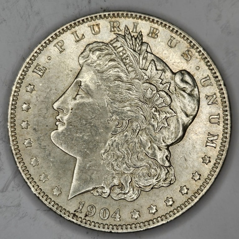 1904 O Natural BU Morgan Silver Dollar (1 of 2)