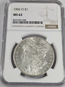 1902 O MS 62 NGC Morgan Silver Dollar